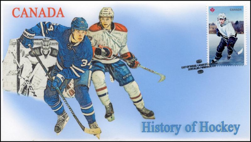 CA17-050, 2017, History of Hockey, Modern, Day of Issue, FDC