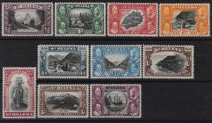 ST. HELENA 1934 Centenary set ½d to 10/-. MNH **.