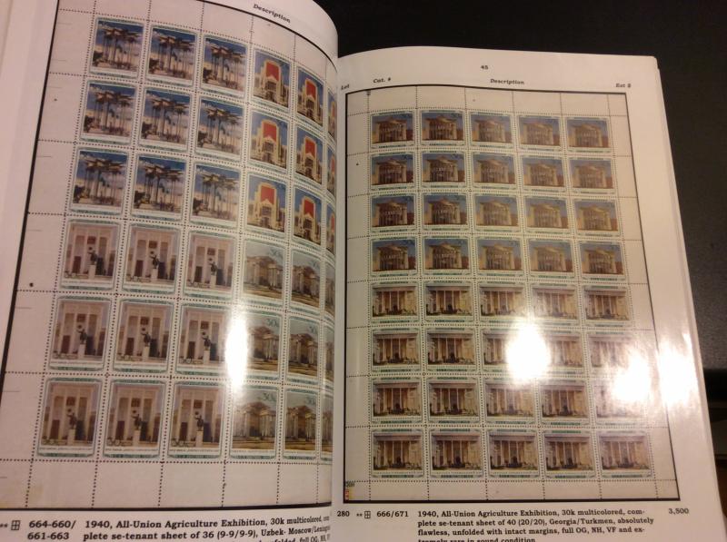 Raritan Catalog Auction #76,Feb 3, 2018,Rare Russia Stamps,Sheets,Errors