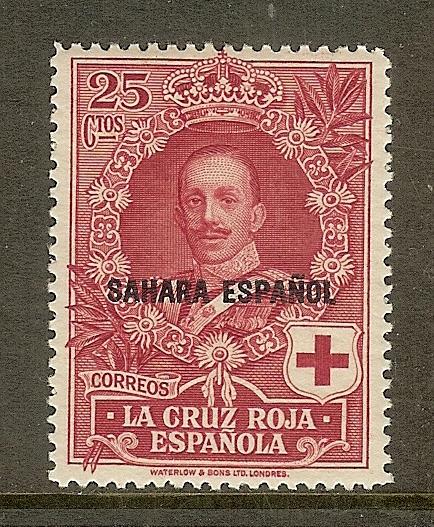 Spanish Sahara, Scott #B5, 25c King Alfonso XIII, MLH