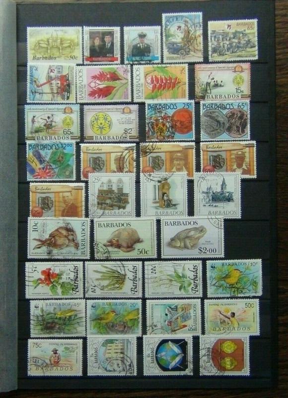 Barbados 1985 1990 Range of Commemorative issues with high values set Used