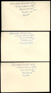 1949-1959 LOT/6 Diff. AUSTRALIA FDC's, 2 Philatelic Bureau Melbourne, Mornington