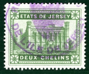 Channel Islands ETATS DE JERSEY Revenue Stamp 2s Used S2WHITE64