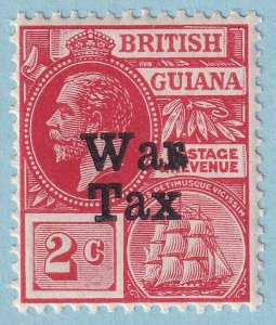 BRITISH GUIANA MR1 MINT HINGED OG*  LEG ON R ERROR!    MGK