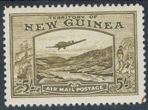 NEW GUINEA 1939 BULOLO AIRMAIL 5/- 