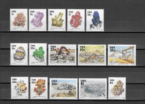 SOUTH WEST AFRICA 1989/90 SG 519/33 MNH