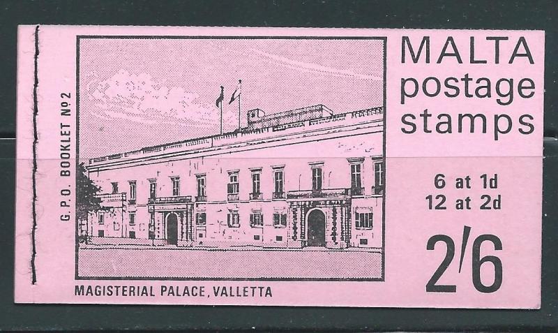 Malta 313a, 15b Booklet MNH (z2)