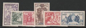 FRENCH EQUATORIAL AAFRICA #27-32 MINT HINGED COMPLETE