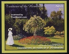 Nevis 2004, Hermitage s/s, Monet, MNH