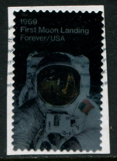 5399 US (55c) Moon Landing Anniv SA,  used on paper