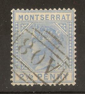 Montserrat 1885 QV 2.5d SG10 Fine Used Cat£21