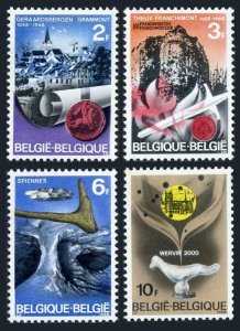 Belgium 700-703, MNH. Michel 1503-1506. Historic Sites, 1968. Bird, Artifacts.