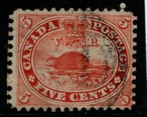 CANADA SG31 1859 5c PALE RED USED