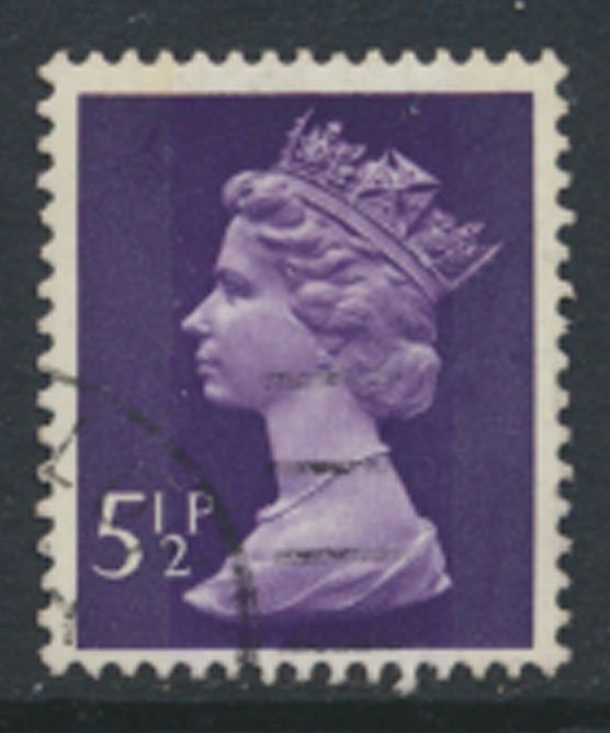 GB  Machin 5½p X868 2 phosphor bands Used SC#  MH56  see scan and details