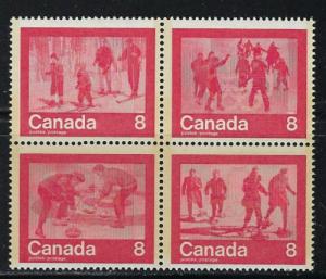 Canada 647a NH 1974 Block of 4