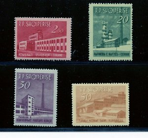 Albania #697-700 (AL620) Complete 1963 Industrial Development issue, MNH, FVF