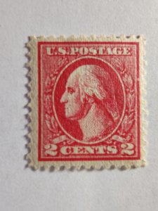 SCOTT #499 SINGLE TWO CENT WASHINGTON PERF 11 MINT NEVER HINGED BEAUTY