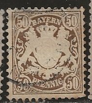 Bavaria ==  Scott # 69 - Used