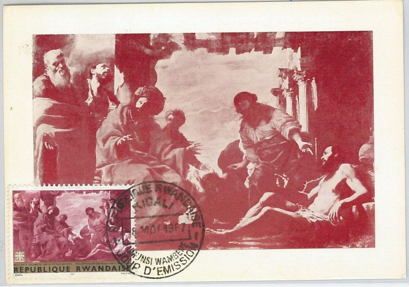 62805 - RWANDA - POSTAL HISTORY: MAXIMUM CARD 1967 - ART: IL CALABRESE