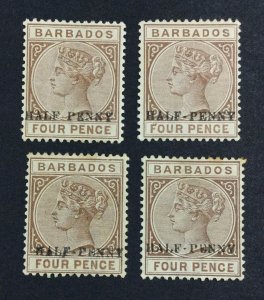 MOMEN: BARBADOS SG # MINT OG 1NH/3H LOT #6768