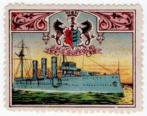 (I.B) Cinderella : Delandre Great War Ships - HMS Suffolk