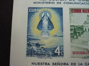 Stamps - Cuba - Scott#C149a - MNH Souvenir Sheet Imperf