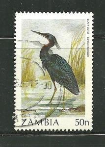 Zambia 380 Postally used Slaty Egret