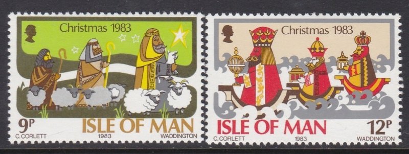 252-53 Isle Of Man Christmas MNH