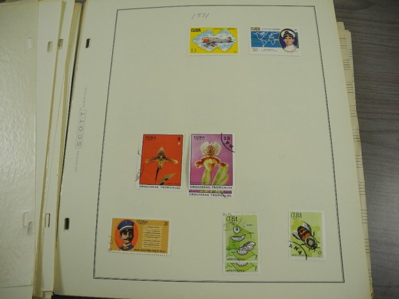 CUBA, 100s & 100s of Stamps mostly hinged on Scott pages