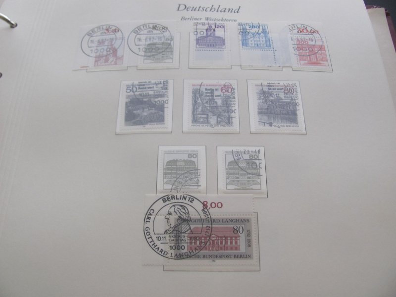 GERMANY BERLIN MNH 3 BOREK ALBUMS 1949-1990 ALSO COMPLETE USED XF (259) DESCRIP.
