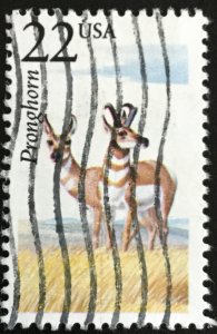US #2313 Used Single North American Wildlife Pronghorn SCV $.50 L3