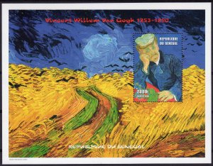 Senegal 1999 Mi#Block 106 Vincent van Gogh Paintings SS Perforated MNH VF
