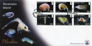 Ascension Island 2017 FDC Plankton Copepod Gastropod 6v Set Cover Marine Stamps