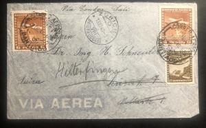 1940 Santiago Chile Airmail Cover To Zurich Switzerland Via Marseille