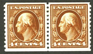 U.S. #446 MINT PAIR OG LH