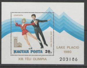 HUNGARY SGMS3286 1979 WINTER OLYMPIC GAMES MNH