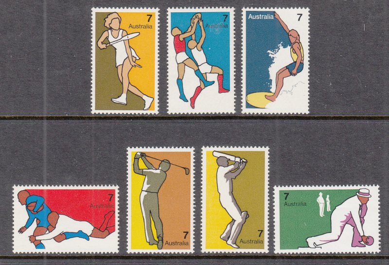 Australia 590-596 MNH VF