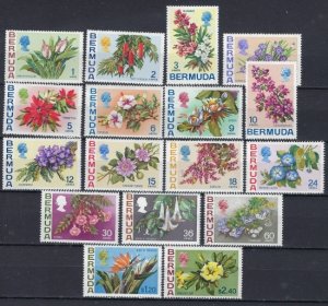 Bermuda 255-71 MNH 1970 Flowers (ak1863)