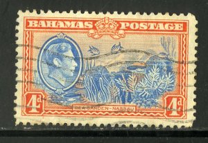 BAHAMAS 106 USED SCV $1.25 BIN .60 MARINE LIFE