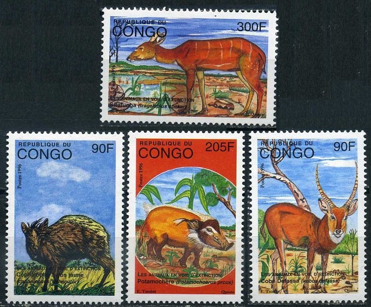 1997 Congo Brazzaville 1508-11 Fauna