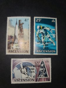 Ascension #189-91 MNH Complete Set