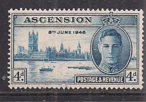 Ascension 1946 KGV1 4d Victory SG 49 MNH ( E588 )