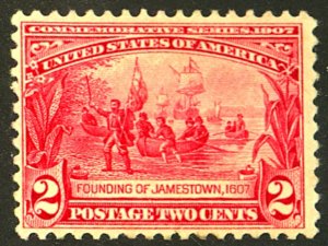 U.S. #329 MINT OG HR