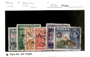 Malta, Postage Stamp, #235-240 Used, 1953 (AB)