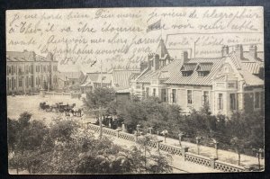 1908 Changchun China Japanese Post Office RPPC Postcard Cover To Strasbourg Fran