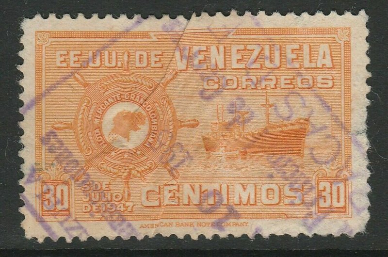 Venezuela 1948-50 30c used South America A4P53F60-