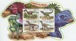 Dinosaurs Stamp Coelophysis Bauri Eustreptospondylus Oxoniensis S/S MNH #5558