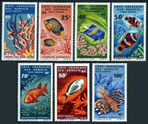 French Somali Coast C42-C48, MNH. Michel 377-380, 382-384. Fish 1966.