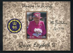 GRENADA 2021  QUEEN ELIZABETH  II 95th BIRTHDAY IMPF S/SHEET  MINT NEVER HINGED