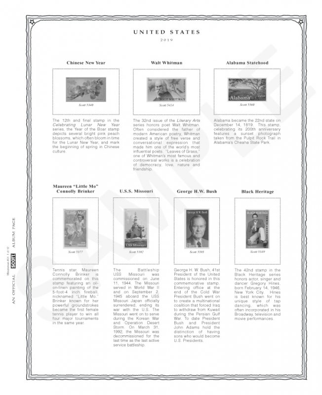 2019 Scott Minuteman Album Supplement